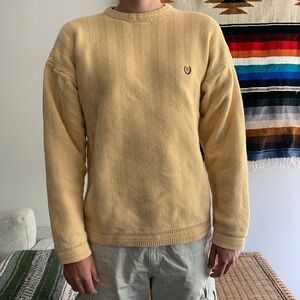 Vintage 90s Chaps Ralph Lauren Knitted Cotton Crewneck Sweater